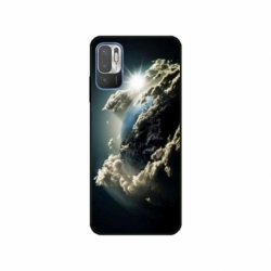 Husa personalizata tip carcasa HQPrint pentru Xiaomi Redmi 10 5G, model Cloudy Earth, multicolor, S1D1M0067