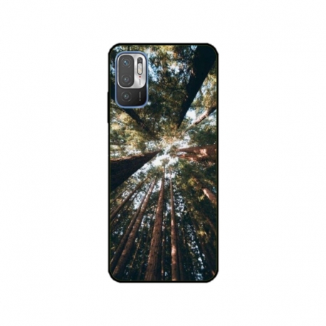 Husa personalizata tip carcasa HQPrint pentru Xiaomi Redmi 10 5G, model Tree perspective, multicolor, S1D1M0079