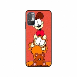Husa personalizata tip carcasa HQPrint pentru Xiaomi Redmi 10 5G, model Garfield, multicolor, S1D1M0085