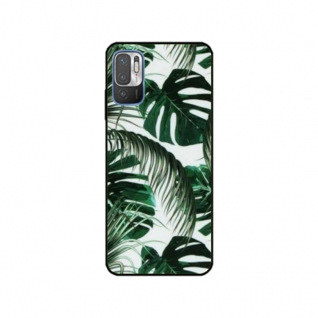 Husa personalizata tip carcasa HQPrint pentru Xiaomi Redmi 10 5G, model Leaf Design 3, multicolor, S1D1M0088