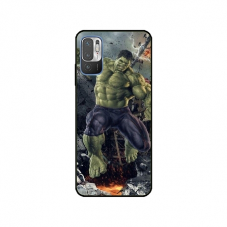Husa personalizata tip carcasa HQPrint pentru Xiaomi Redmi 10 5G, model Hulk 1, multicolor, S1D1M0099
