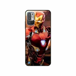 Husa personalizata tip carcasa HQPrint pentru Xiaomi Redmi 10 5G, model Iron Man 1, multicolor, S1D1M0102