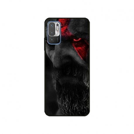 Husa personalizata tip carcasa HQPrint pentru Xiaomi Redmi 10 5G, model God of War 3, multicolor, S1D1M0111