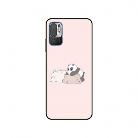 Husa personalizata tip carcasa HQPrint pentru Xiaomi Redmi 10 5G, model Bears 3, multicolor, S1D1M0115
