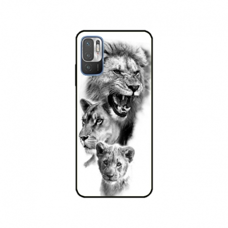 Husa personalizata tip carcasa HQPrint pentru Xiaomi Redmi 10 5G, model Lion 3, multicolor, S1D1M0118