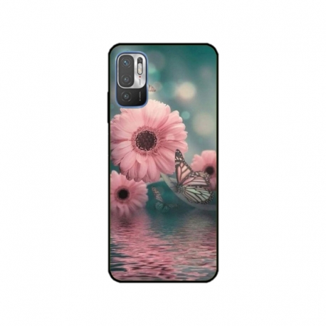 Husa personalizata tip carcasa HQPrint pentru Xiaomi Redmi 10 5G, model Flowers 7, multicolor, S1D1M0140