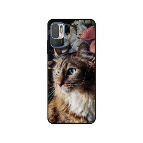 Husa personalizata tip carcasa HQPrint pentru Xiaomi Redmi 10 5G, model Cat 1, multicolor, S1D1M0143