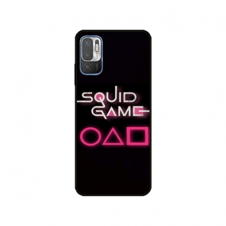 Husa personalizata tip carcasa HQPrint pentru Xiaomi Redmi 10 5G, model Squid Game 4, multicolor, S1D1M0176