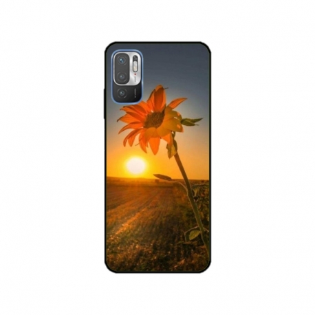 Husa personalizata tip carcasa HQPrint pentru Xiaomi Redmi 10 5G, model Sunflower 2, multicolor, S1D1M0194