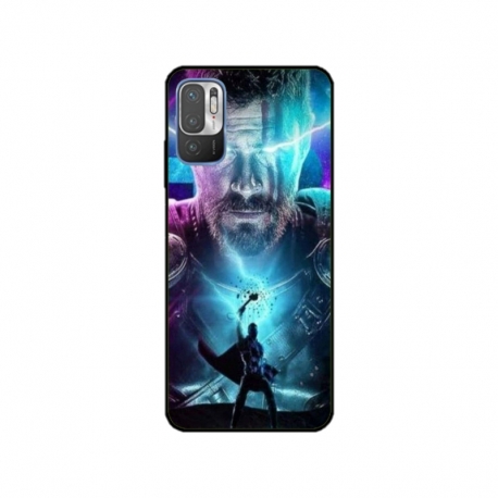 Husa personalizata tip carcasa HQPrint pentru Xiaomi Redmi 10 5G, model Thor 1, multicolor, S1D1M0201
