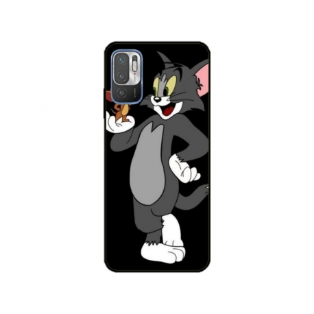 Husa personalizata tip carcasa HQPrint pentru Xiaomi Redmi 10 5G, model Tom and Jerry 2, multicolor, S1D1M0204