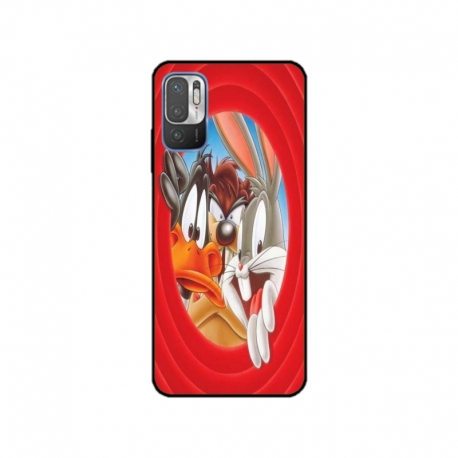 Husa personalizata tip carcasa HQPrint pentru Xiaomi Redmi 10 5G, model Looney Tunes 2, multicolor, S1D1M0227