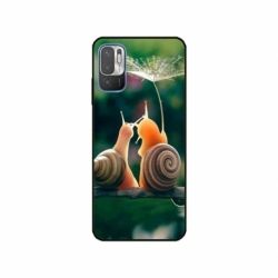 Husa personalizata tip carcasa HQPrint pentru Xiaomi Redmi 10 5G, model Snail, multicolor, S1D1M0231