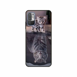 Husa personalizata tip carcasa HQPrint pentru Xiaomi Redmi 10 5G, model Tiger, multicolor, S1D1M0242