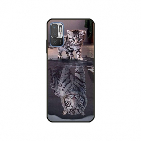 Husa personalizata tip carcasa HQPrint pentru Xiaomi Redmi 10 5G, model Tiger, multicolor, S1D1M0242