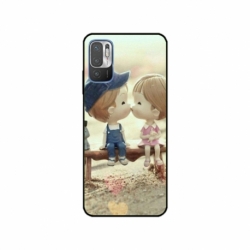 Husa personalizata tip carcasa HQPrint pentru Xiaomi Redmi 10 5G, model Kiss, multicolor, S1D1M0259