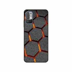 Husa personalizata tip carcasa HQPrint pentru Xiaomi Redmi 10 5G, model Lava Hex, multicolor, S1D1M0265