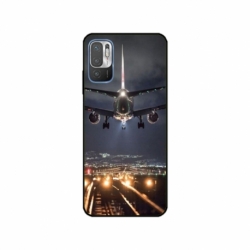 Husa personalizata tip carcasa HQPrint pentru Xiaomi Redmi 10 5G, model Airplane Landing, multicolor, S1D1M0266