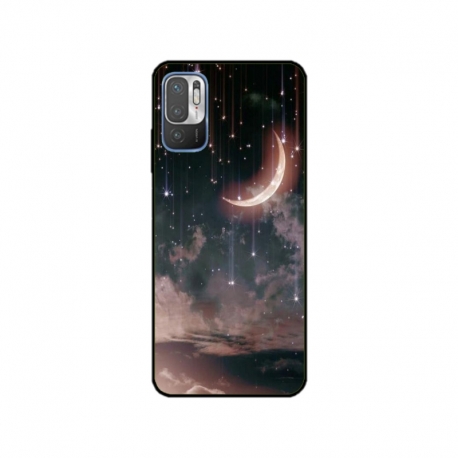 Husa personalizata tip carcasa HQPrint pentru Xiaomi Redmi 10 5G, model Falling Stars, multicolor, S1D1M0269