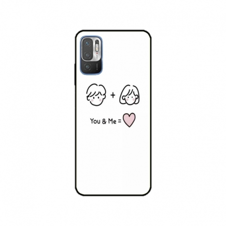 Husa personalizata tip carcasa HQPrint pentru Xiaomi Redmi 10 5G, model You and Me, multicolor, S1D1M0274