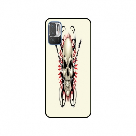 Husa personalizata tip carcasa HQPrint pentru Xiaomi Redmi 10 5G, model Skull 1, multicolor, S1D1M0284