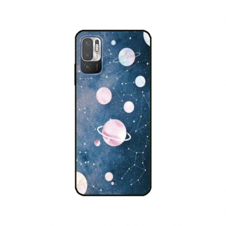 Husa personalizata tip carcasa HQPrint pentru Xiaomi Redmi 10 5G, model Solar System, multicolor, S1D1M0313