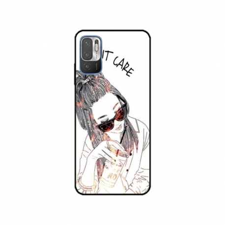 Husa personalizata tip carcasa HQPrint pentru Xiaomi Redmi 10 5G, model I dont care, multicolor, S1D1M0320