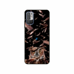 Husa personalizata tip carcasa HQPrint pentru Xiaomi Redmi 10 5G, model Owl, multicolor, S1D1M0334
