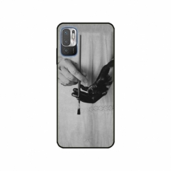 Husa personalizata tip carcasa HQPrint pentru Xiaomi Redmi 10 5G, model Black Paint, multicolor, S1D1M0336
