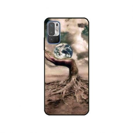 Husa personalizata tip carcasa HQPrint pentru Xiaomi Redmi 10 5G, model Abstract 4, multicolor, S1D1M0339