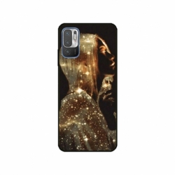 Husa personalizata tip carcasa HQPrint pentru Xiaomi Redmi 10 5G, model Golden Girl, multicolor, S1D1M0350