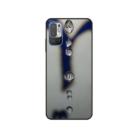 Husa personalizata tip carcasa HQPrint pentru Xiaomi Redmi 10 5G, model Droplets, multicolor, S1D1M0353