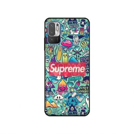 Husa personalizata tip carcasa HQPrint pentru Xiaomi Redmi 10 5G, model Supreme, multicolor, S1D1M0360