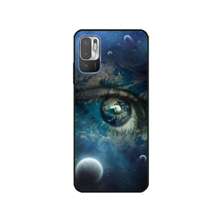 Husa personalizata tip carcasa HQPrint pentru Xiaomi Redmi 10 5G, model Abstract 3, multicolor, S1D1M0362