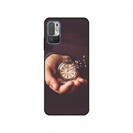 Husa personalizata tip carcasa HQPrint pentru Xiaomi Redmi 10 5G, model Time Flies 1, multicolor, S1D1M0364