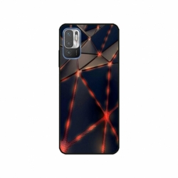 Husa personalizata tip carcasa HQPrint pentru Xiaomi Redmi 10 5G, model Lava Triangles, multicolor, S1D1M0367