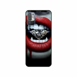 Husa personalizata tip carcasa HQPrint pentru Xiaomi Redmi 10 5G, model Diamond Vampire, multicolor, S1D1M0370