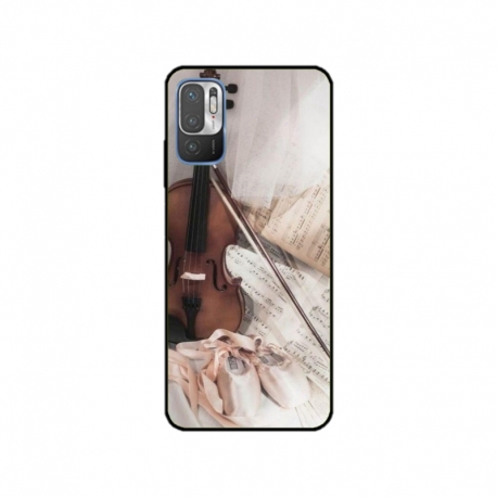 Husa personalizata tip carcasa HQPrint pentru Xiaomi Redmi 10 5G, model Violon, multicolor, S1D1M0371