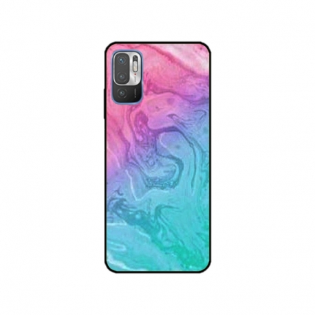 Husa personalizata tip carcasa HQPrint pentru Xiaomi Redmi 10 5G, model Colorful Mess, multicolor, S1D1M0374
