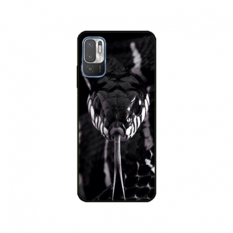 Husa personalizata tip carcasa HQPrint pentru Xiaomi Redmi 10 5G, model Snake, multicolor, S1D1M0378