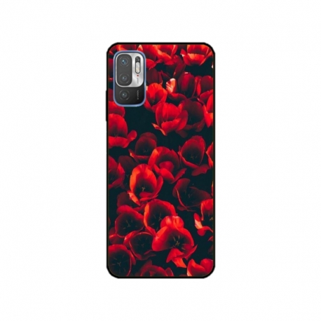 Husa personalizata tip carcasa HQPrint pentru Xiaomi Redmi 10 5G, model Flowers 24, multicolor, S1D1M0386
