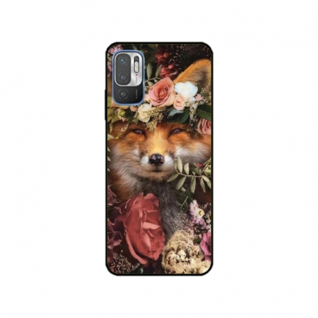 Husa personalizata tip carcasa HQPrint pentru Xiaomi Redmi 10 Prime Plus 5G, model Fox, multicolor, S1D1M0213