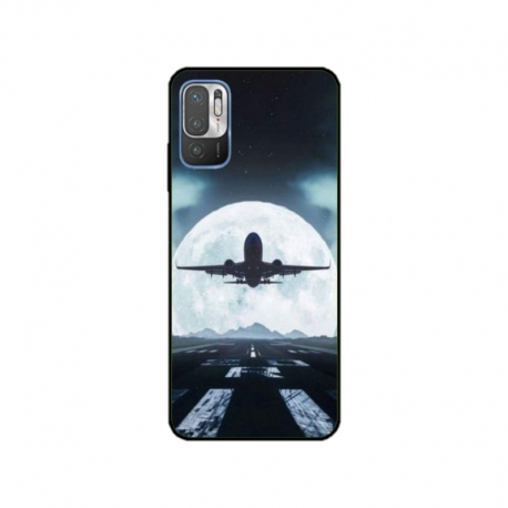 Husa personalizata tip carcasa HQPrint pentru Xiaomi Redmi Note 11e, model Moon Landing, multicolor, S1D1M0077