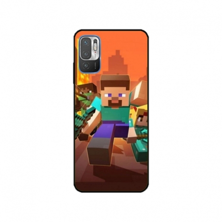 Husa personalizata tip carcasa HQPrint pentru Xiaomi Redmi Note 11e, model Minecraft 1, multicolor, S1D1M0125