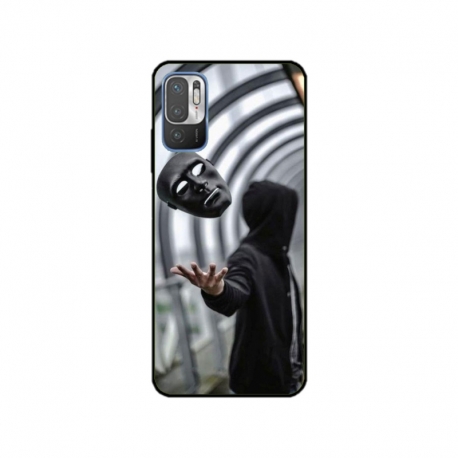 Husa personalizata tip carcasa HQPrint pentru Xiaomi Redmi Note 11e, model Mask, multicolor, S1D1M0199