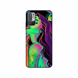 Husa personalizata tip carcasa HQPrint pentru Xiaomi Redmi Note 11e, model Colorful Girl, multicolor, S1D1M0249