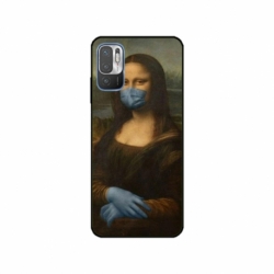 Husa personalizata tip carcasa HQPrint pentru Xiaomi Redmi Note 11e, model Covid Mona Lisa, multicolor, S1D1M0327