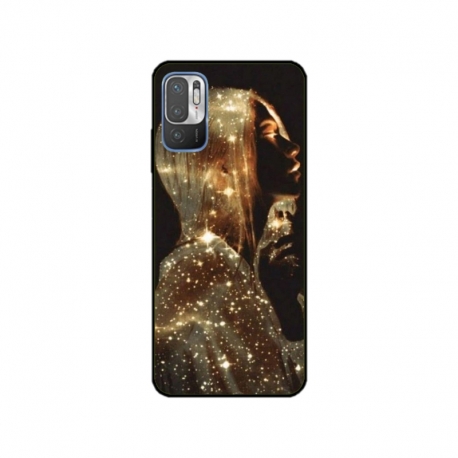 Husa personalizata tip carcasa HQPrint pentru Xiaomi Redmi Note 11e, model Golden Girl, multicolor, S1D1M0350