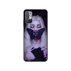 Husa personalizata tip carcasa HQPrint pentru Xiaomi Redmi Note 11e, model Butterfly Mouth 1, multicolor, S1D1M0351