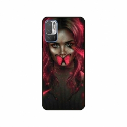 Husa personalizata tip carcasa HQPrint pentru Xiaomi Redmi Note 11e, model Butterfly Mouth 2, multicolor, S1D1M0352
